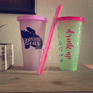 Color changing tumblers
